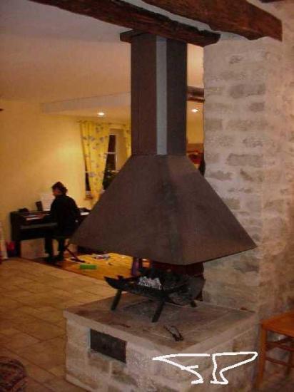 cheminée et chenets